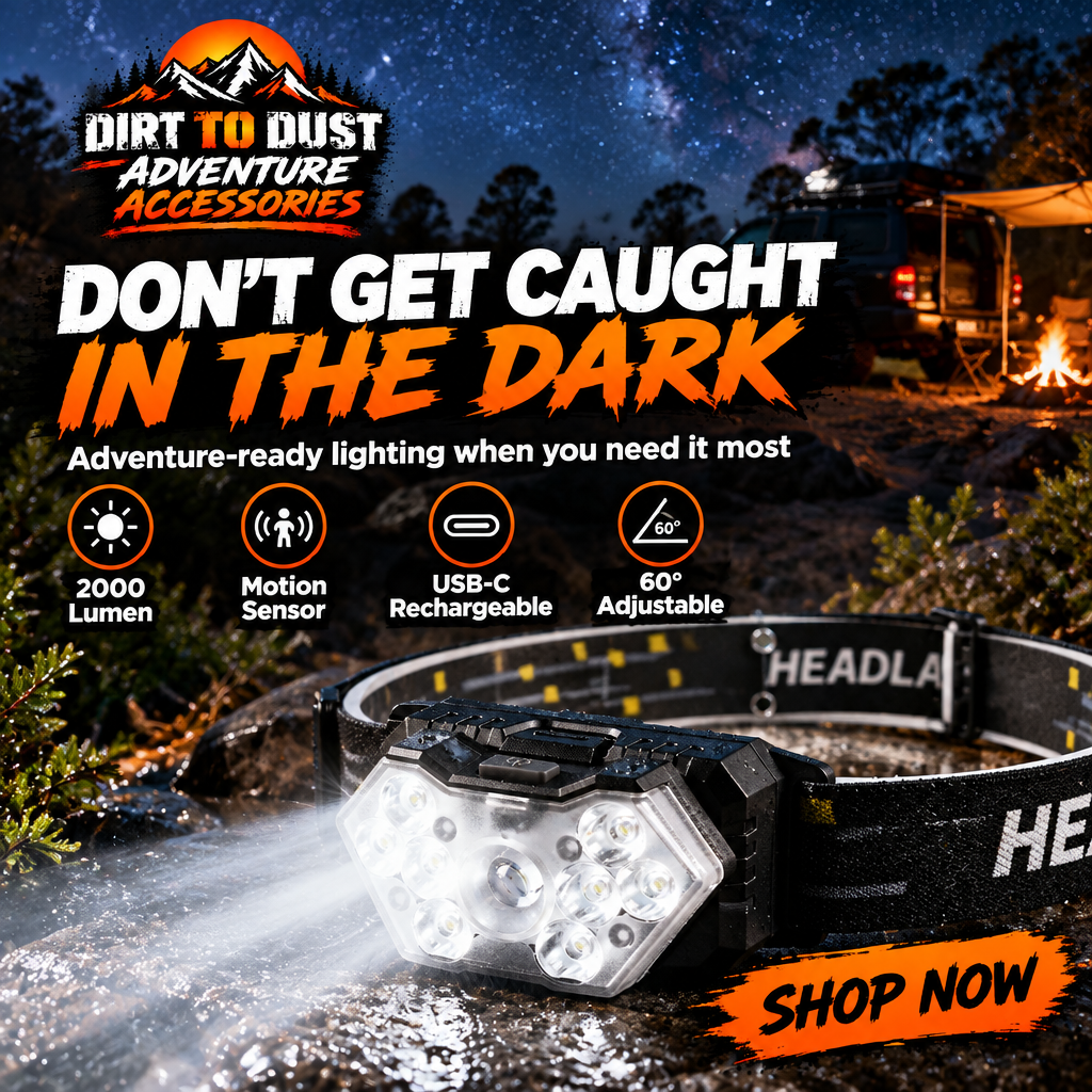 9 LED Rechargeable Headlamp – Motion Sensor Camping, Fishing & Outdoor Head Light