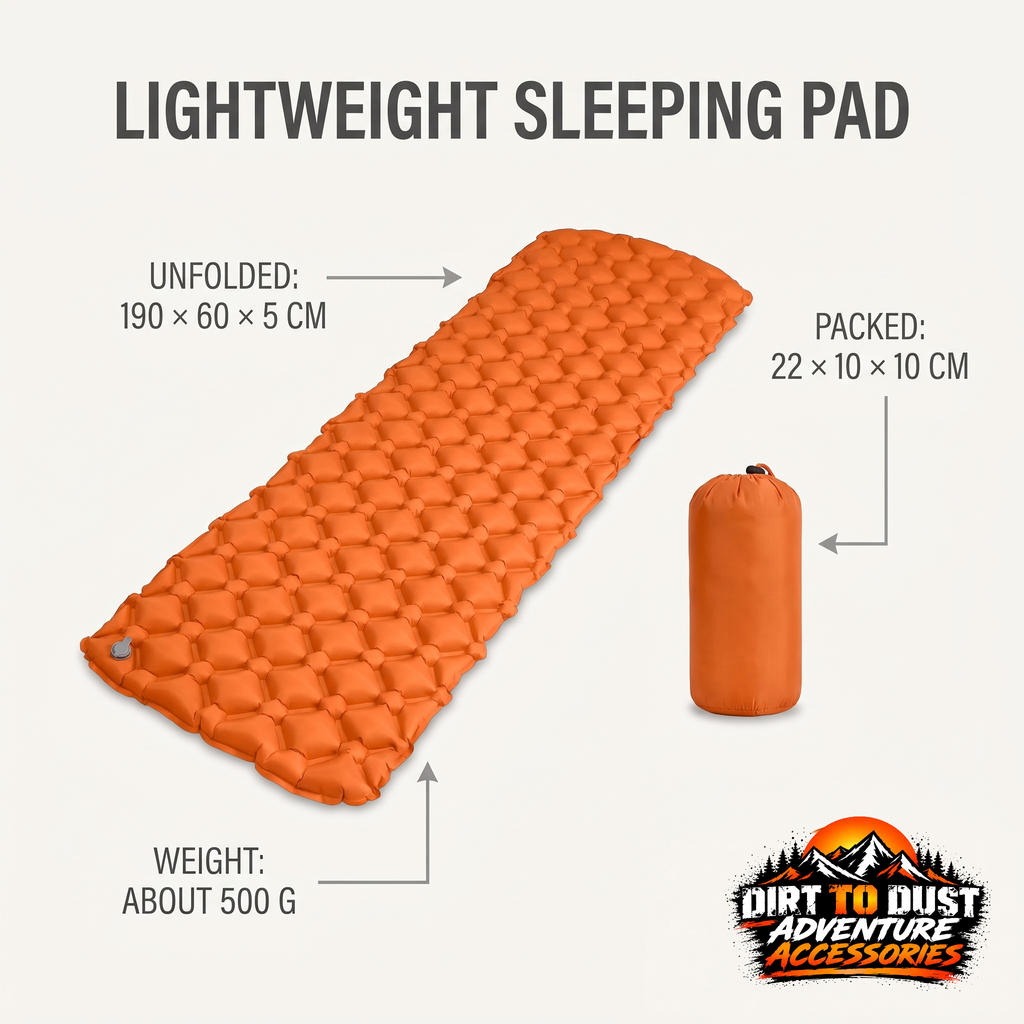 Inflatable Camping Mat with Built-in Pump