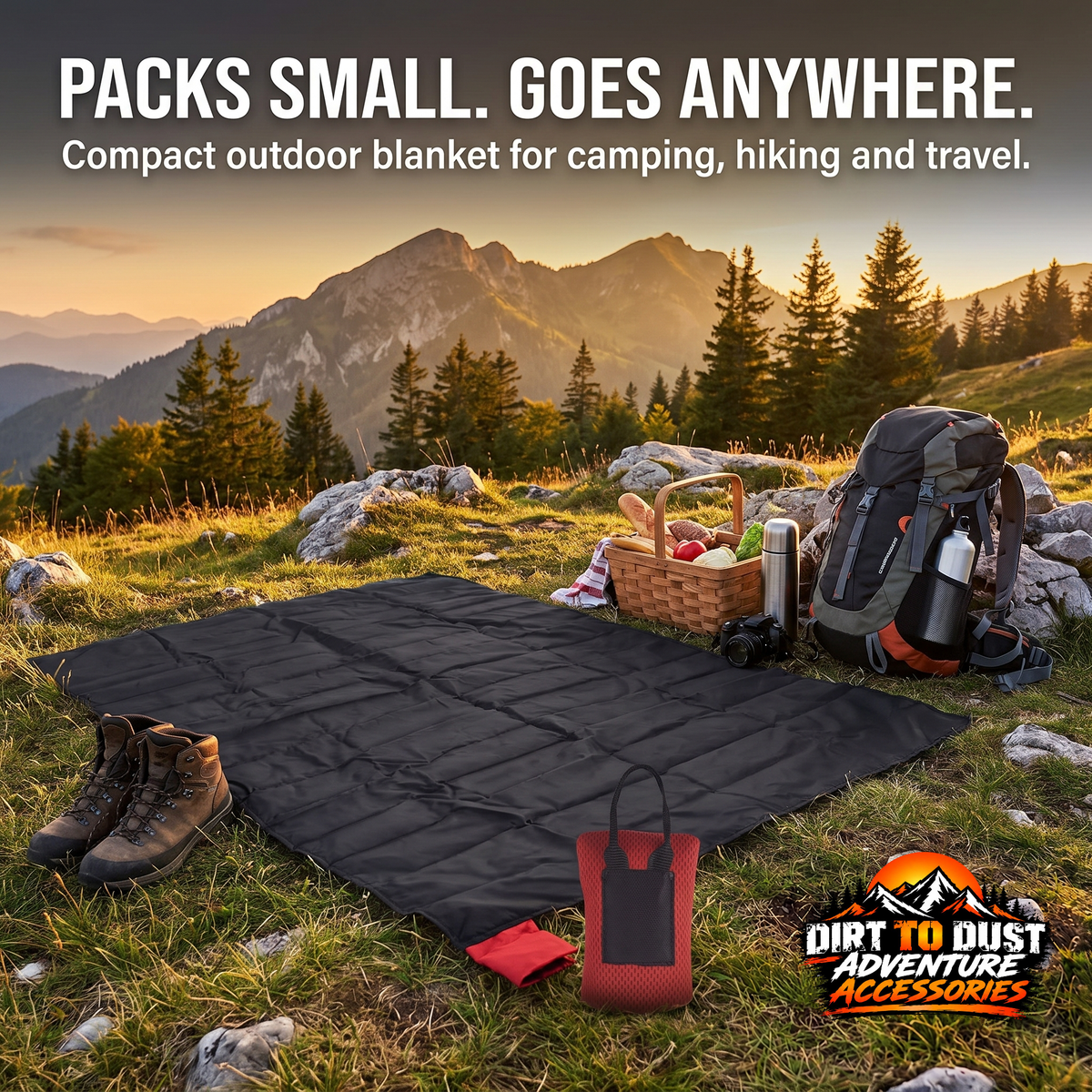 Pocket Picnic Mat – 110 × 70 cm