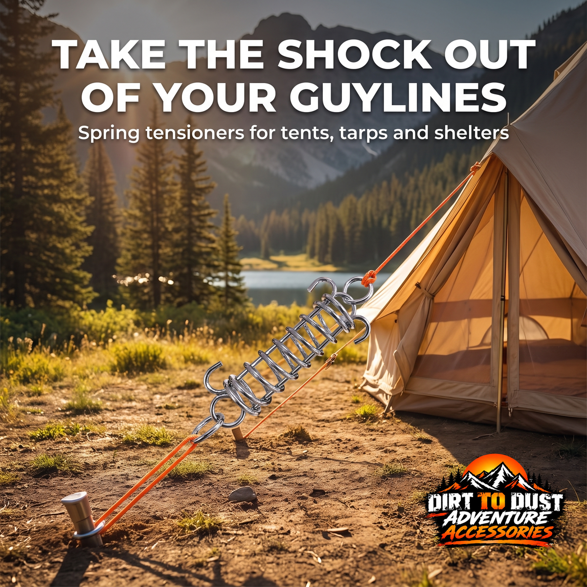 Guy Rope Spring Tensioners – 4 or 6 Pack