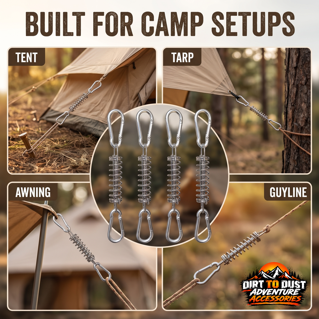 Guy Rope Spring Tensioners – 4 or 6 Pack