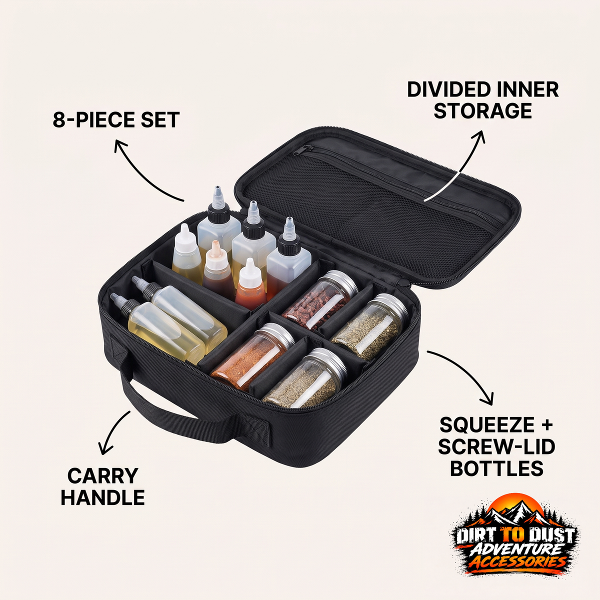Camping Seasoning Bottle Kit – Naturehike, 6 or 8 Bottles