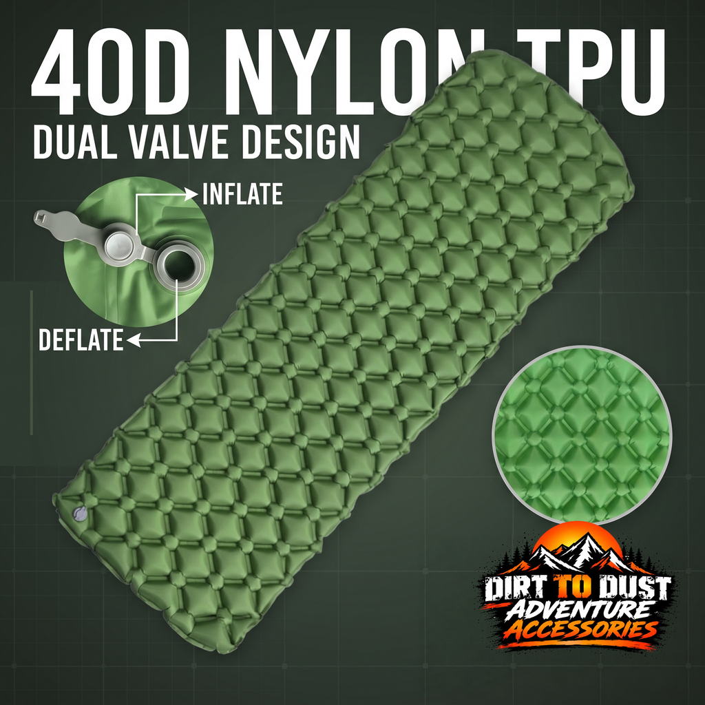 Inflatable Camping Mat with Built-in Pump