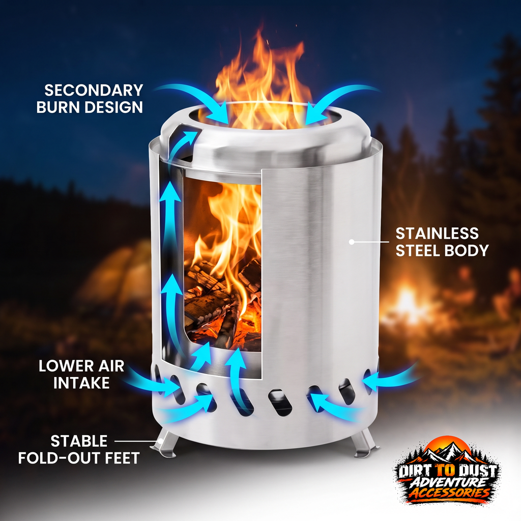 Stainless Steel Camping Wood Stove