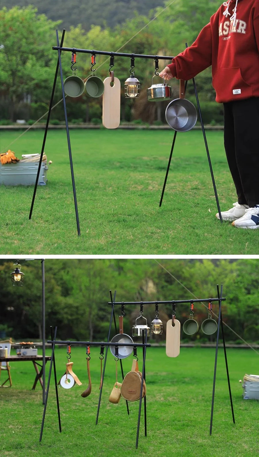 Folding Camping Cookware Rack — Small or Large