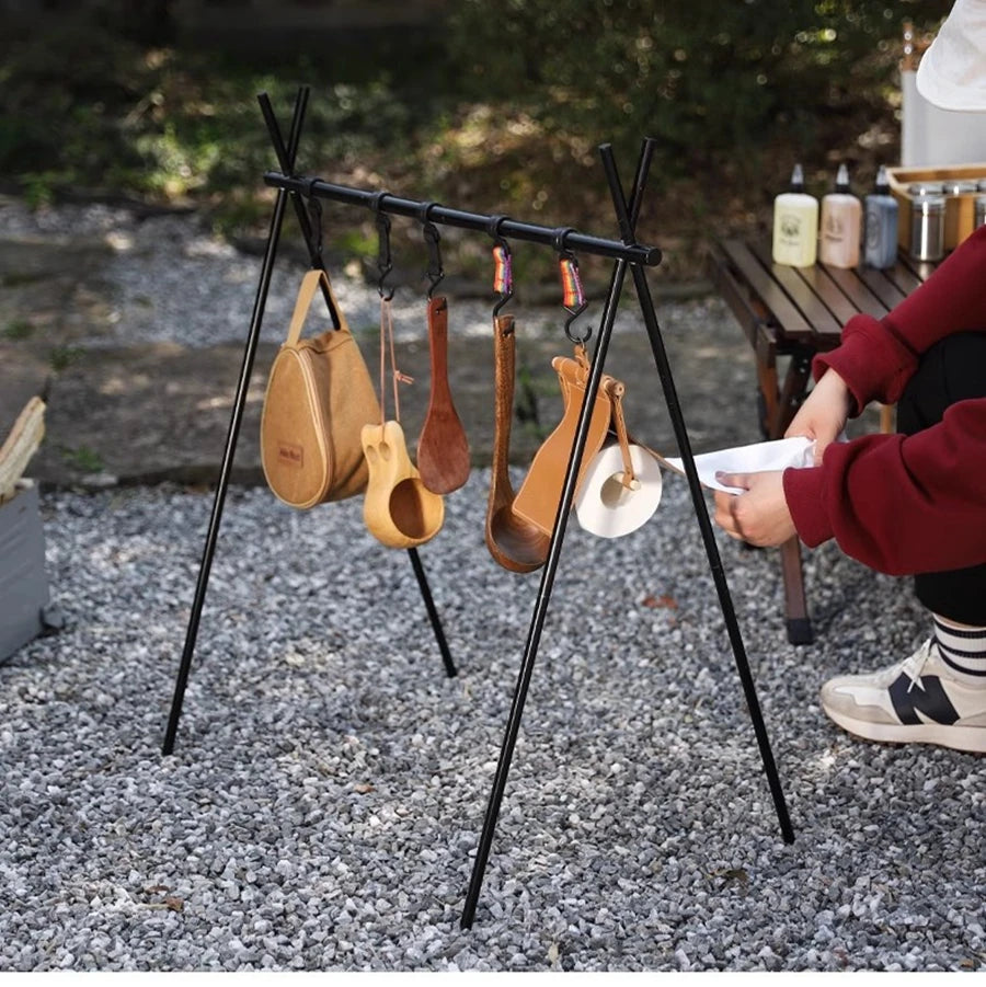 Folding Camping Cookware Rack — Small or Large