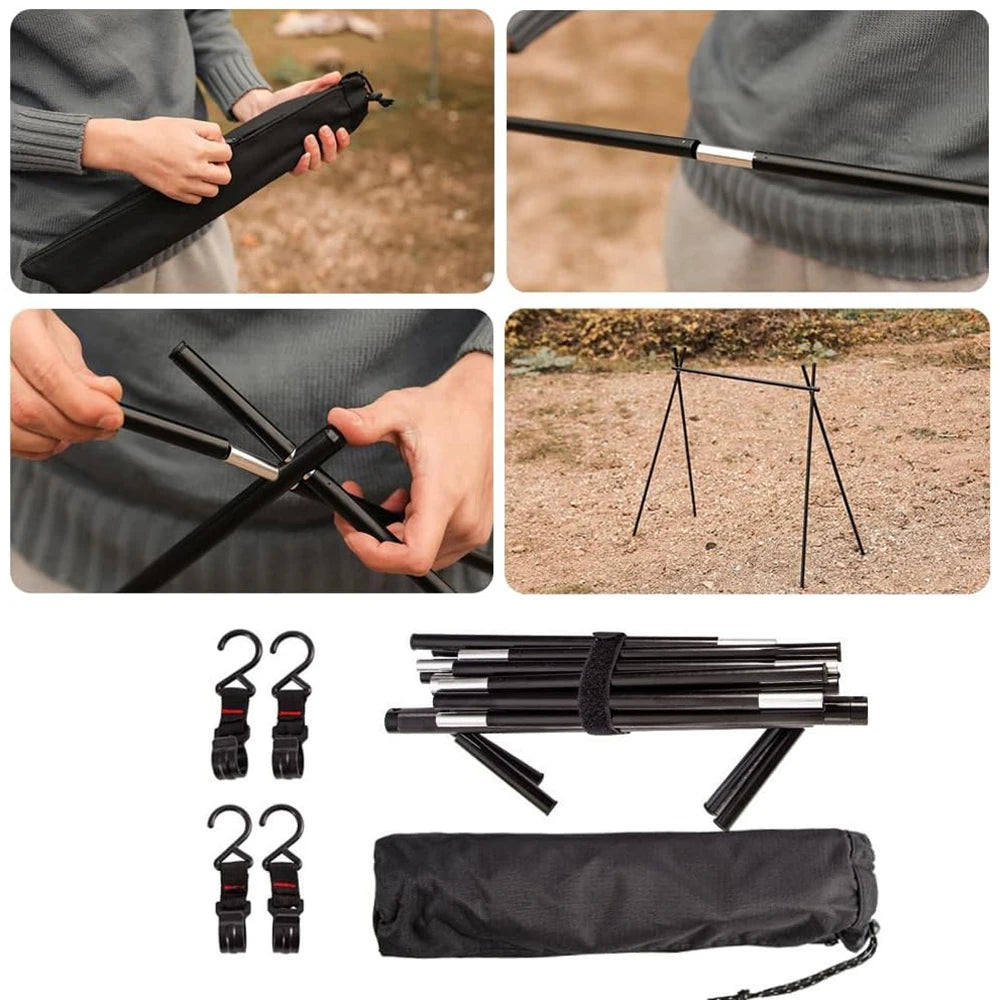 Folding Camping Cookware Rack — Small or Large