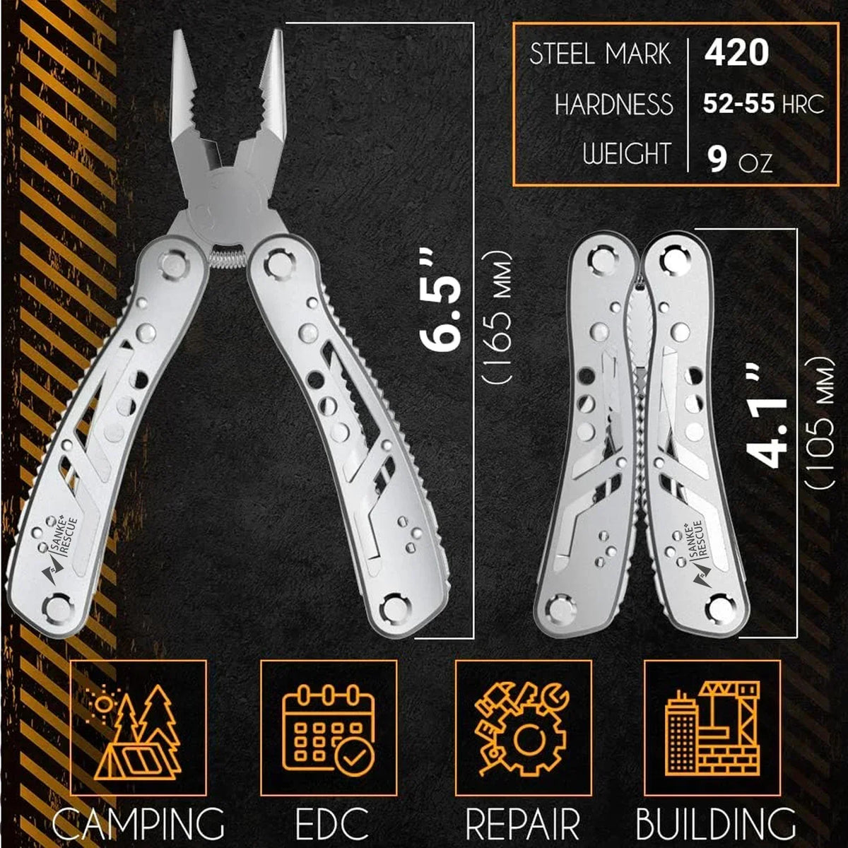 Sanke Rescue 24-in-1 Camping Multi-Tool