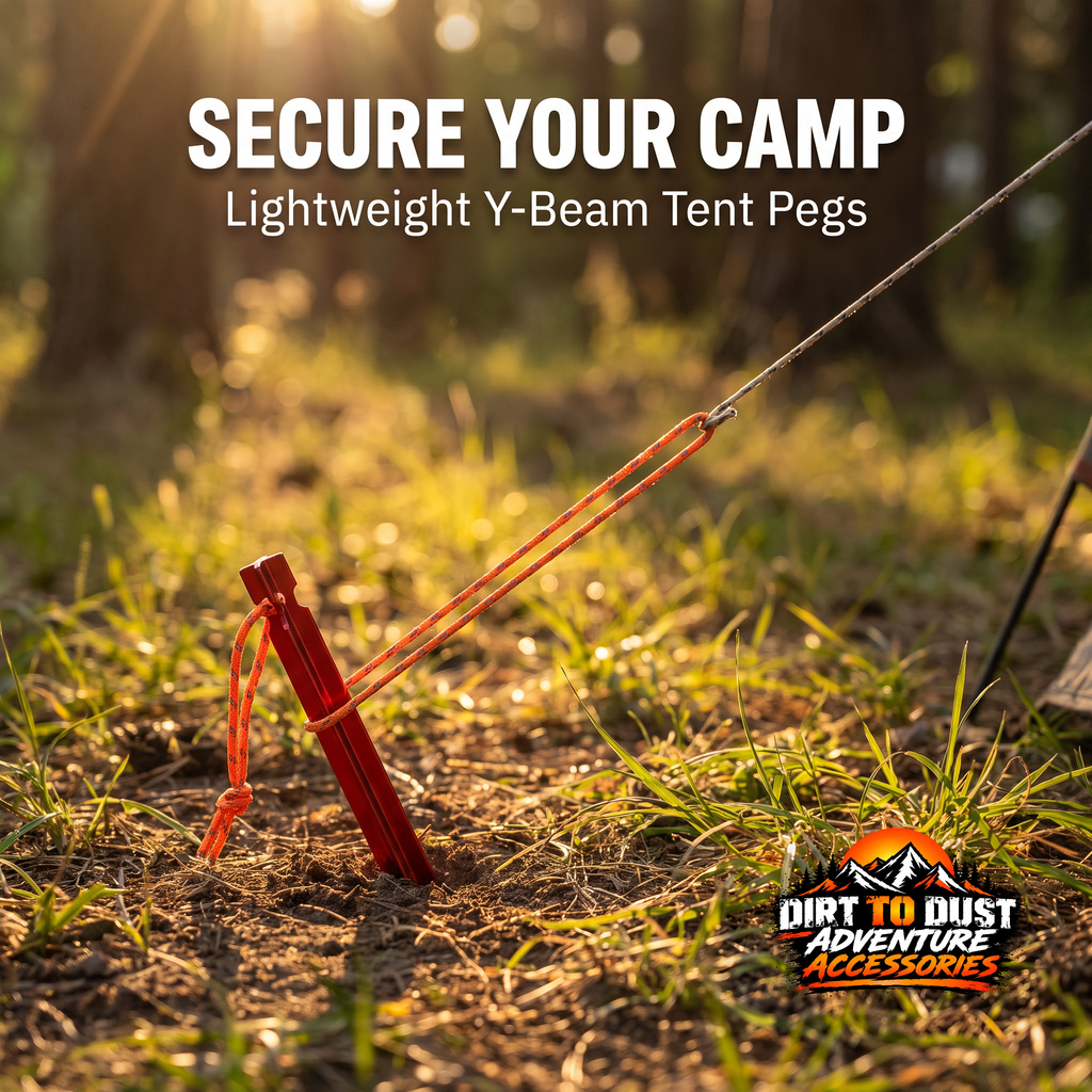 Tent Pegs with Pull-Cord Loops – 18 cm, 10-Pack