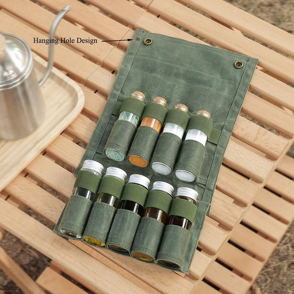 Camping Spice Kit | 9 Jars with Carry Bag