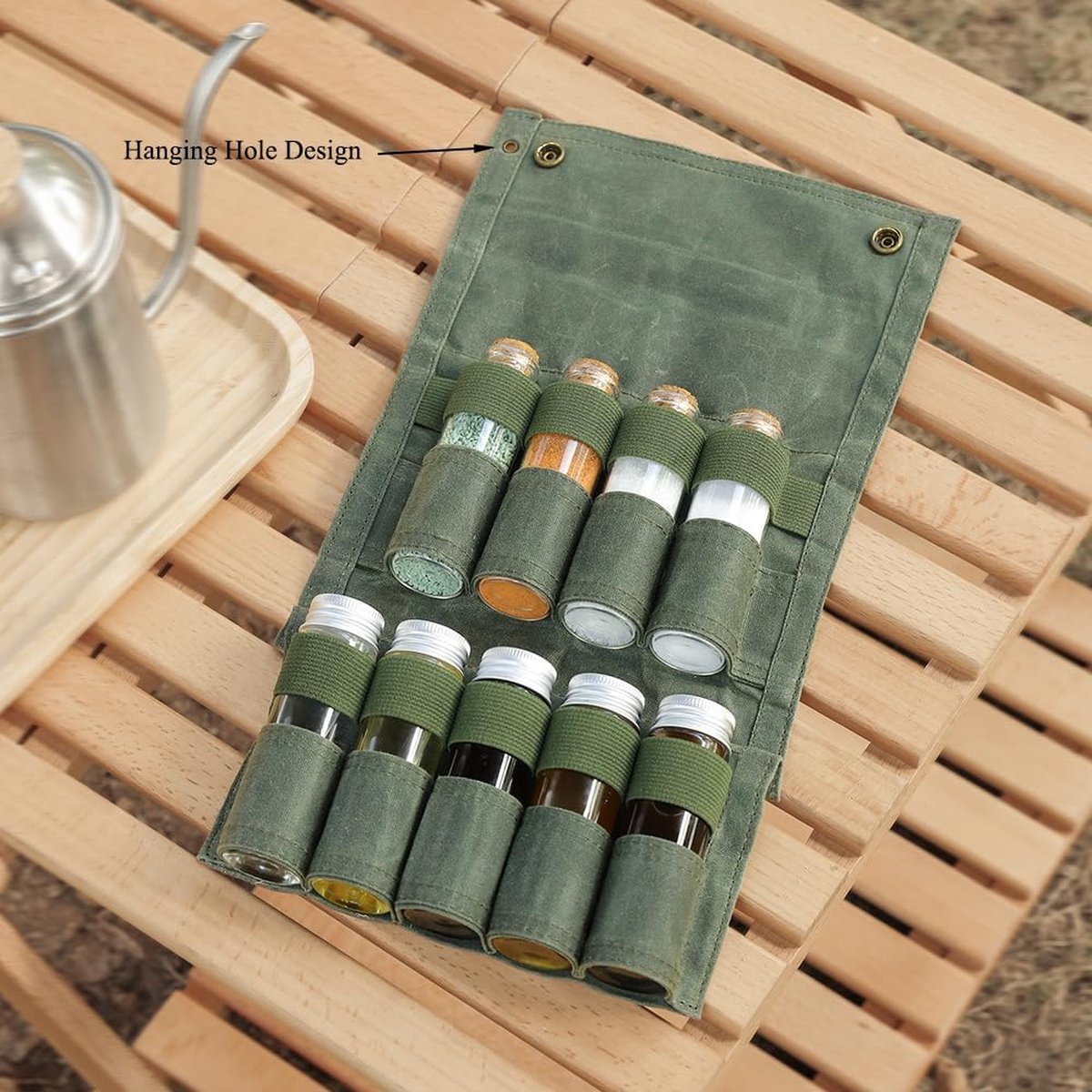 Camping Spice Kit | 9 Jars with Carry Bag