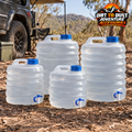 Collapsible water jerrycan set branded advertising image