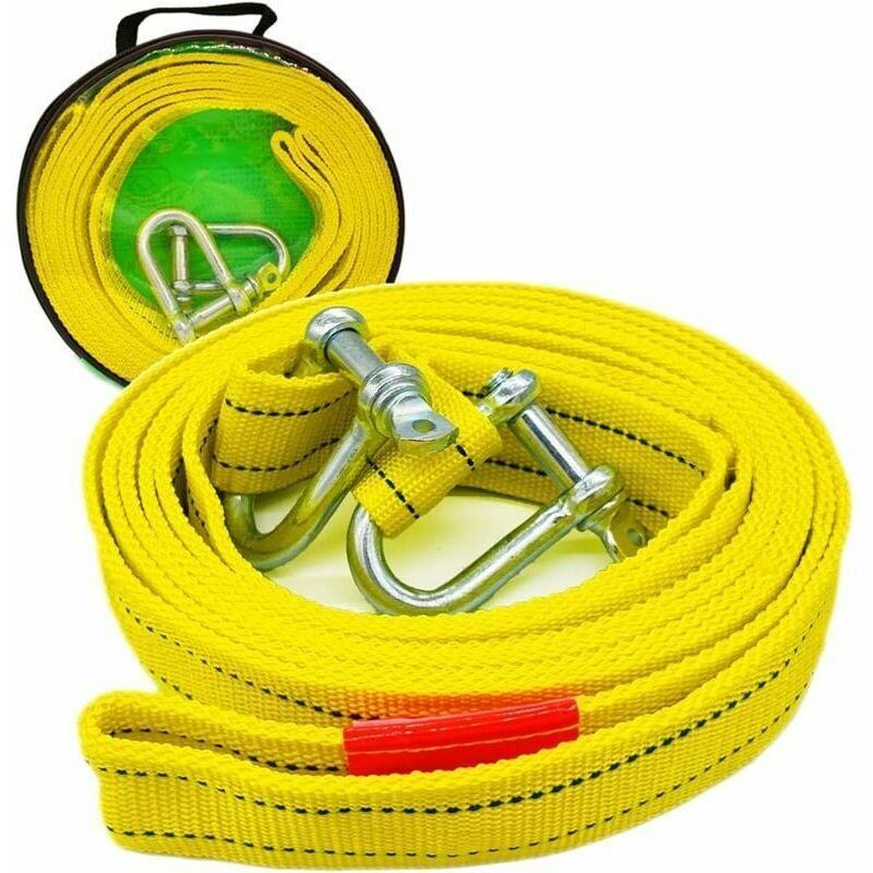 Heavy-Duty Tow Strap | 5 Tonne, 5m with D-Ring Hooks