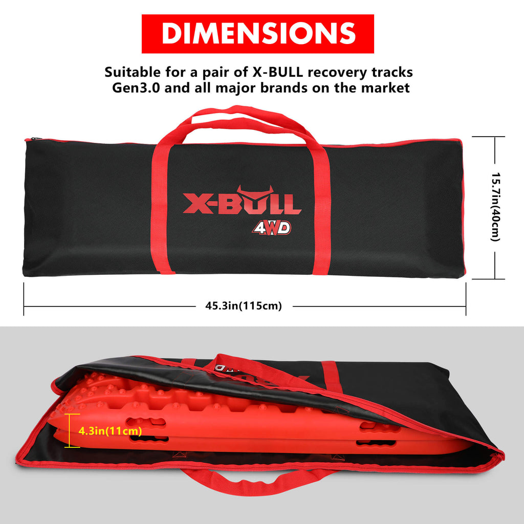 X-BULL Recovery Track Carry Bag – Heavy-Duty Black Cordura Storage
