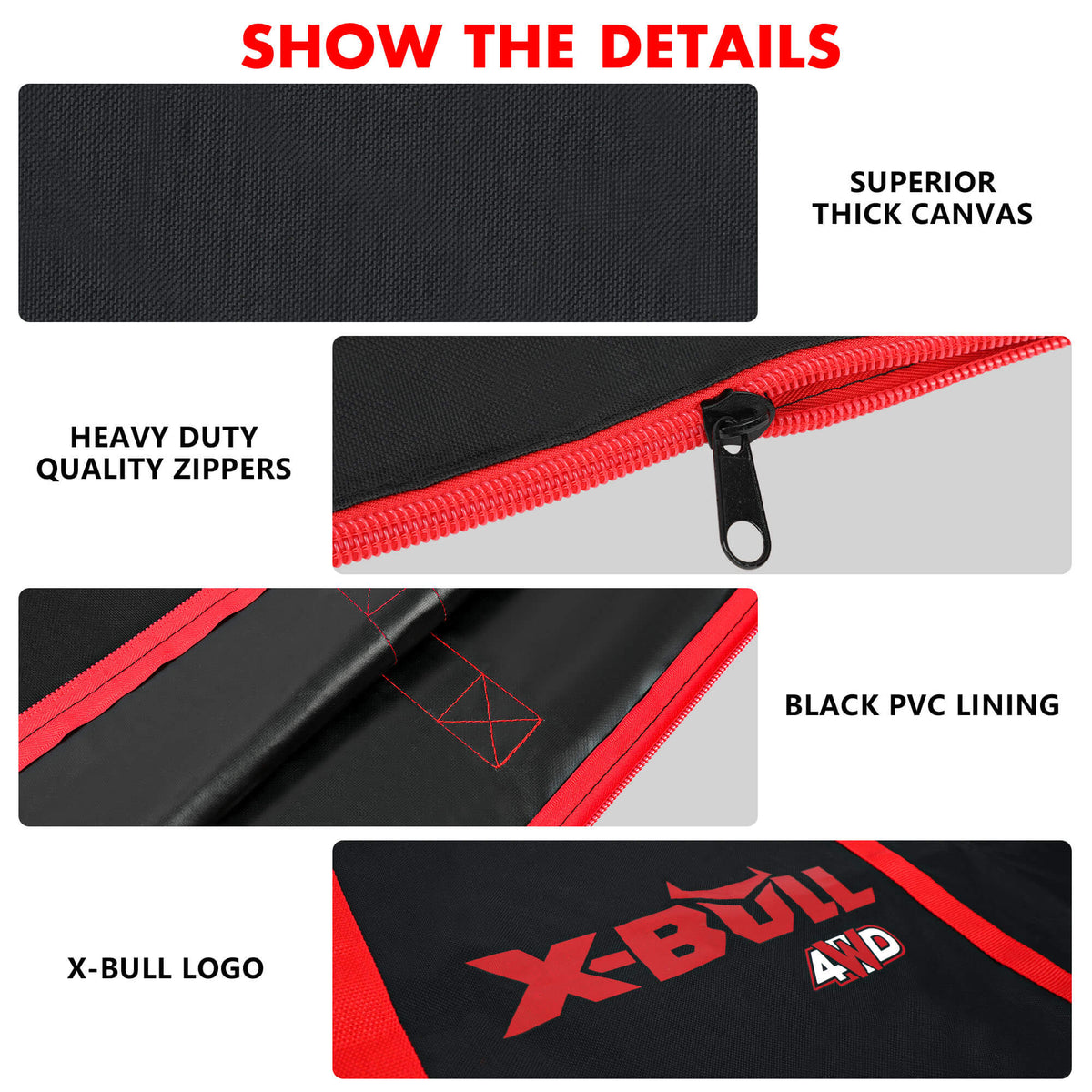 X-BULL Recovery Track Carry Bag – Heavy-Duty Black Cordura Storage