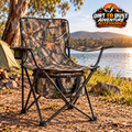 Weisshorn folding camping chair with cooler branded advertising image