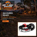 X-BULL 4WD recovery ring and soft shackle kit shown in an Australian campsite setting
