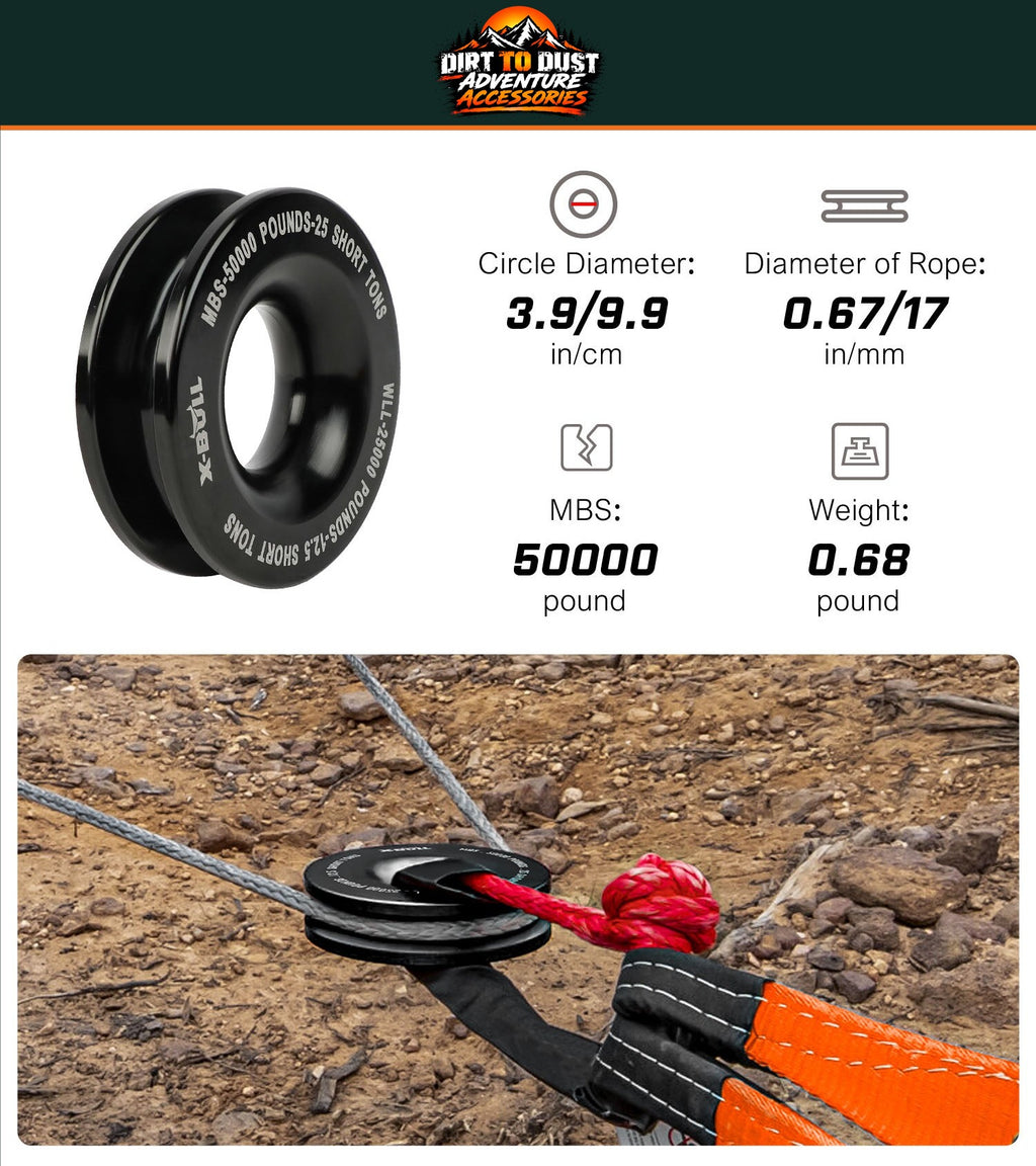 X-BULL recovery ring product dimensions and usage details