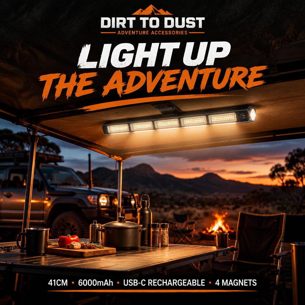 Dirt to Dust Adventure Accessories 6000mAh Magnetic LED Light – 22cm or 41cm