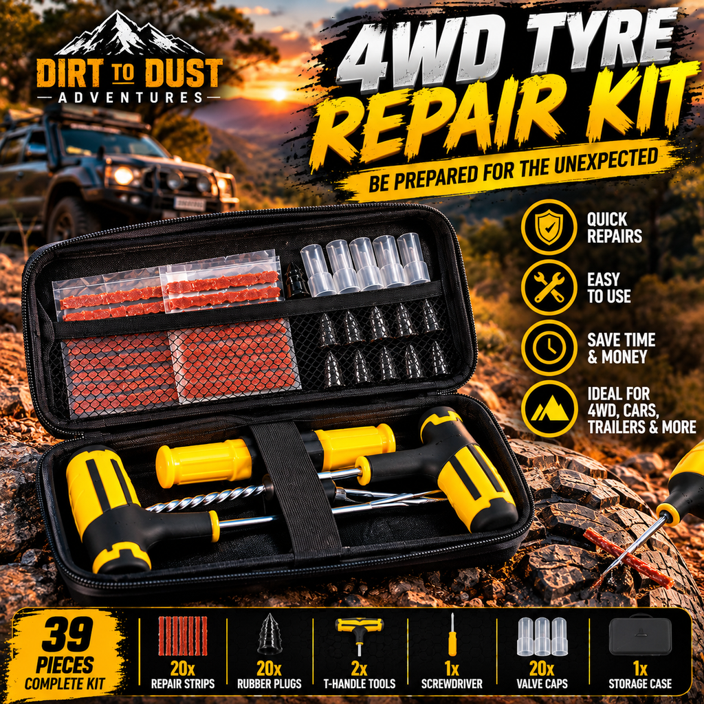 Dirt to Dust Adventure Accessories Tubeless Tyre Puncture Repair Kit