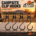 Campsite Clip Hooks – 4-Pack | Dirt to Dust Adventure Accessories