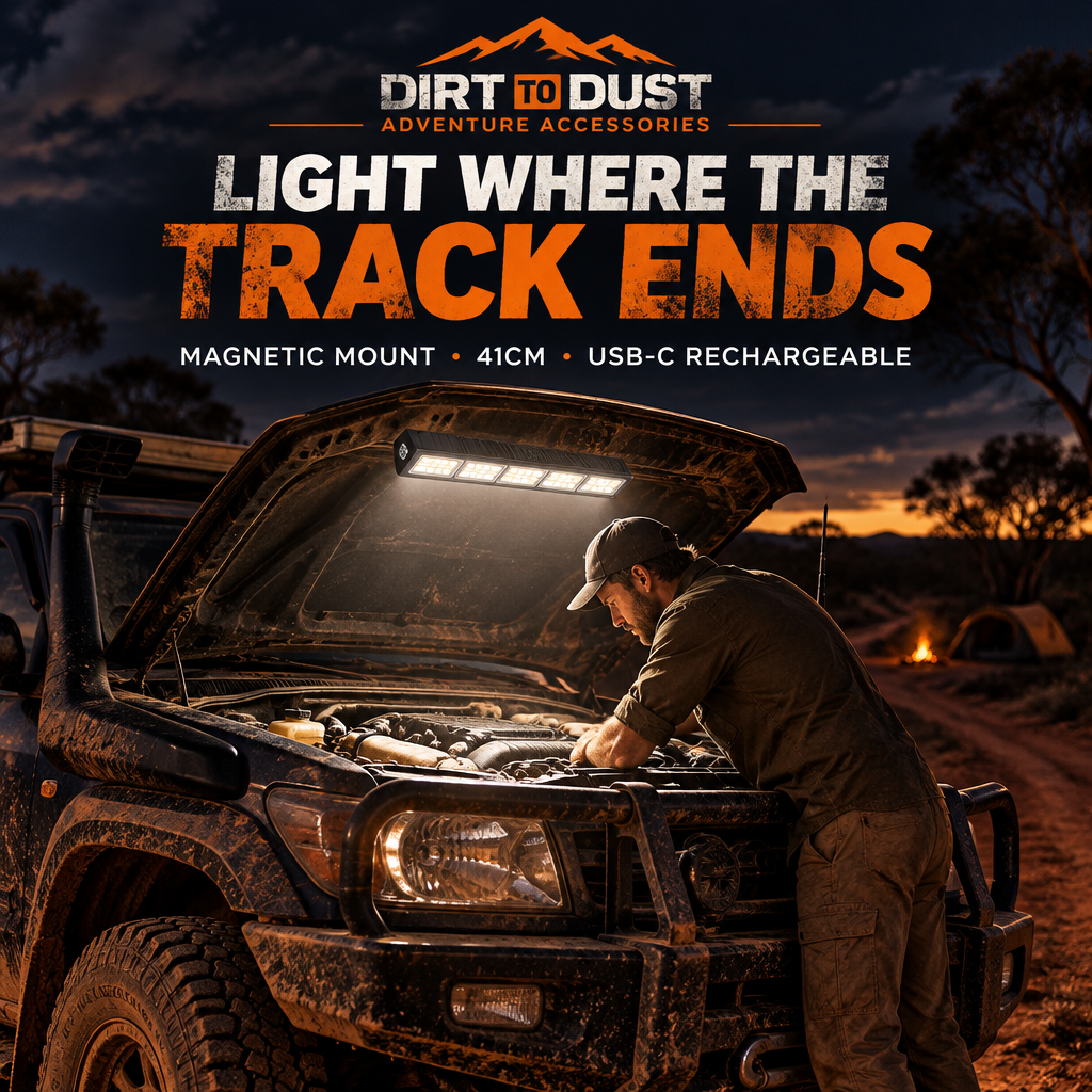 Dirt to Dust Adventure Accessories 6000mAh Magnetic LED Light – 22cm or 41cm