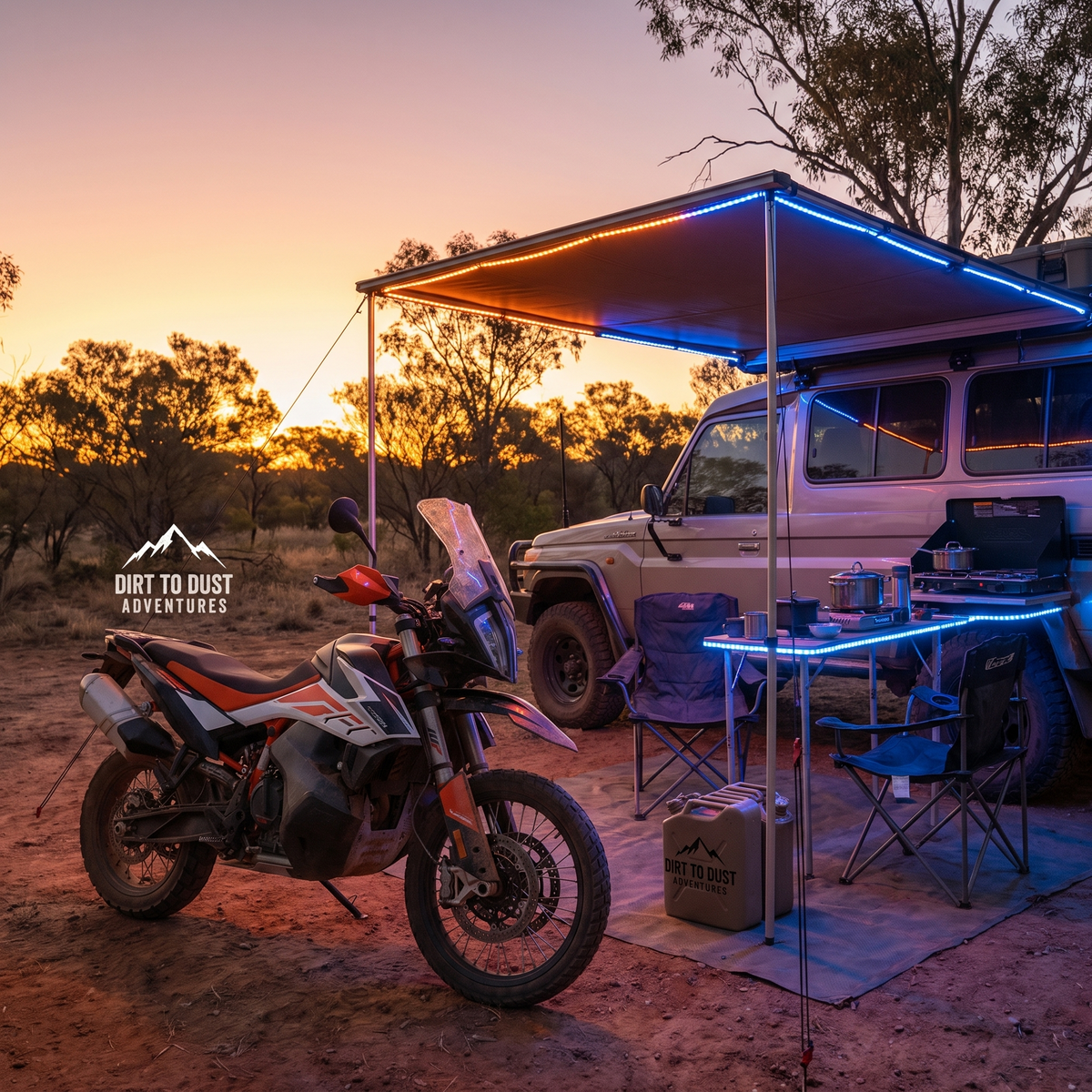 Dirt to Dust Adventure Accessories 12-Piece RGB Lighting Kit – 12V App & Music Sync