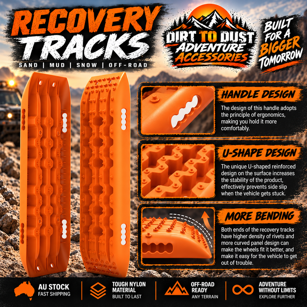 X-BULL Gen 2.0 Recovery Tracks – 10T 4-Piece 4WD Traction Boards