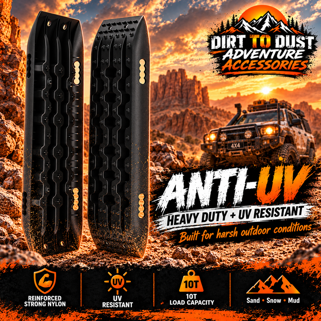 X-BULL Gen 2.0 Recovery Tracks – 10T 2-Piece Black 4WD Traction Boards